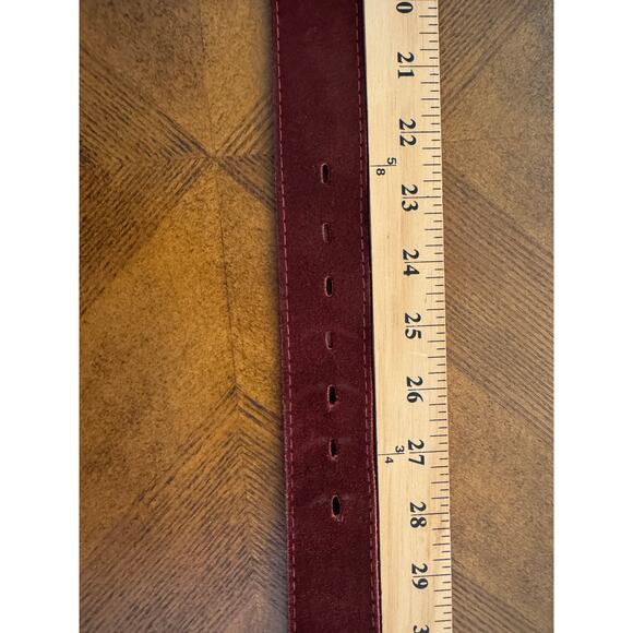 Vintage Double Horse Head Metal One Size Belt Buckle 3" / 33" long belt - Picture 10 of 11